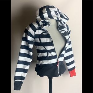 lululemon athletica Black and White Striped Sweater